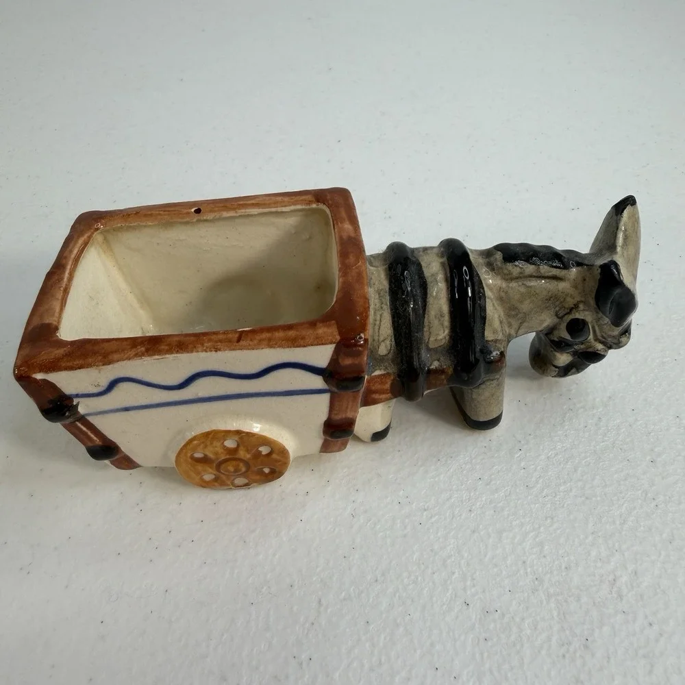 Vintage Donkey with Cart 5